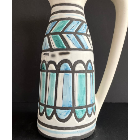 Large earthenware pitcher by Roger Capron Vallauris