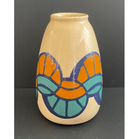 Art Deco Earthenware Vase By Simone Larrieu