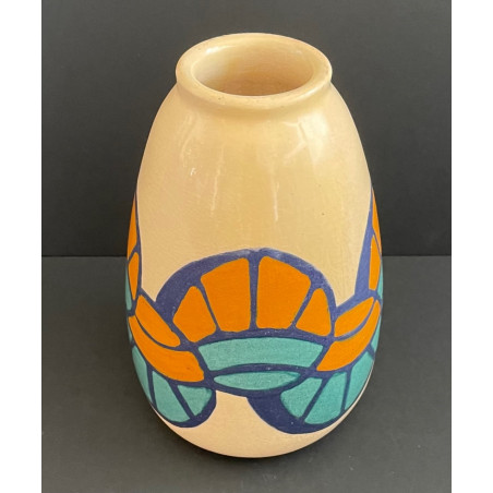Art Deco Earthenware Vase By Simone Larrieu