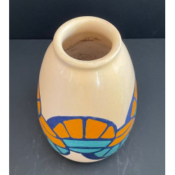 Art Deco Earthenware Vase By Simone Larrieu