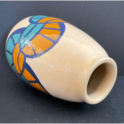 Art Deco Earthenware Vase By Simone Larrieu