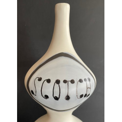 Large earthenware “Scotch” bottle by Roger Capron in Vallauris