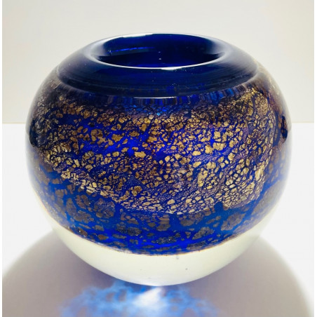 Blown Glass Vase By Jean-claude Novaro 1986