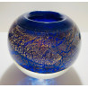 Vase en verre soufflé par Jean-Claude Novaro 1986