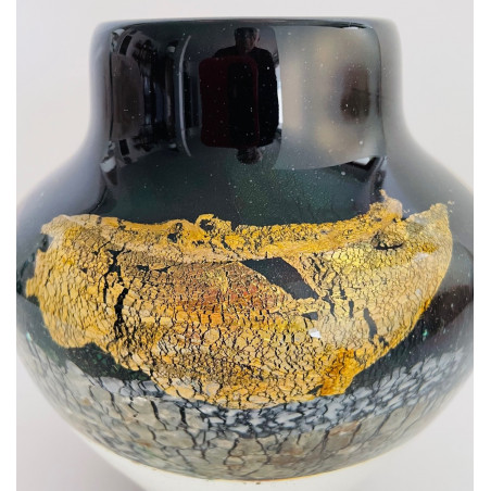 Blown Glass Vase By Jean-claude Novaro 1984